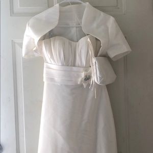 Mary’s Bridal Strapless Satin Wedding Dress